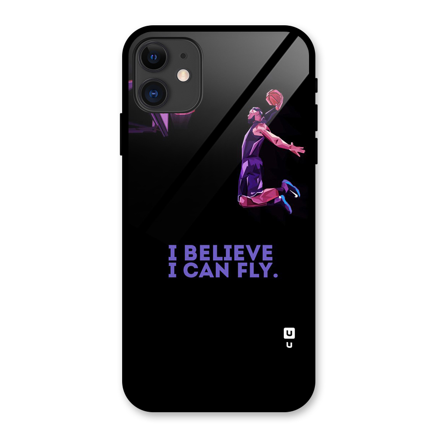 Believe And Fly Glass Back Case for iPhone 11