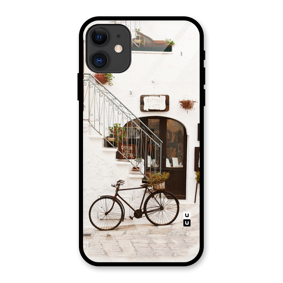 Bicycle Wall Glass Back Case for iPhone 11