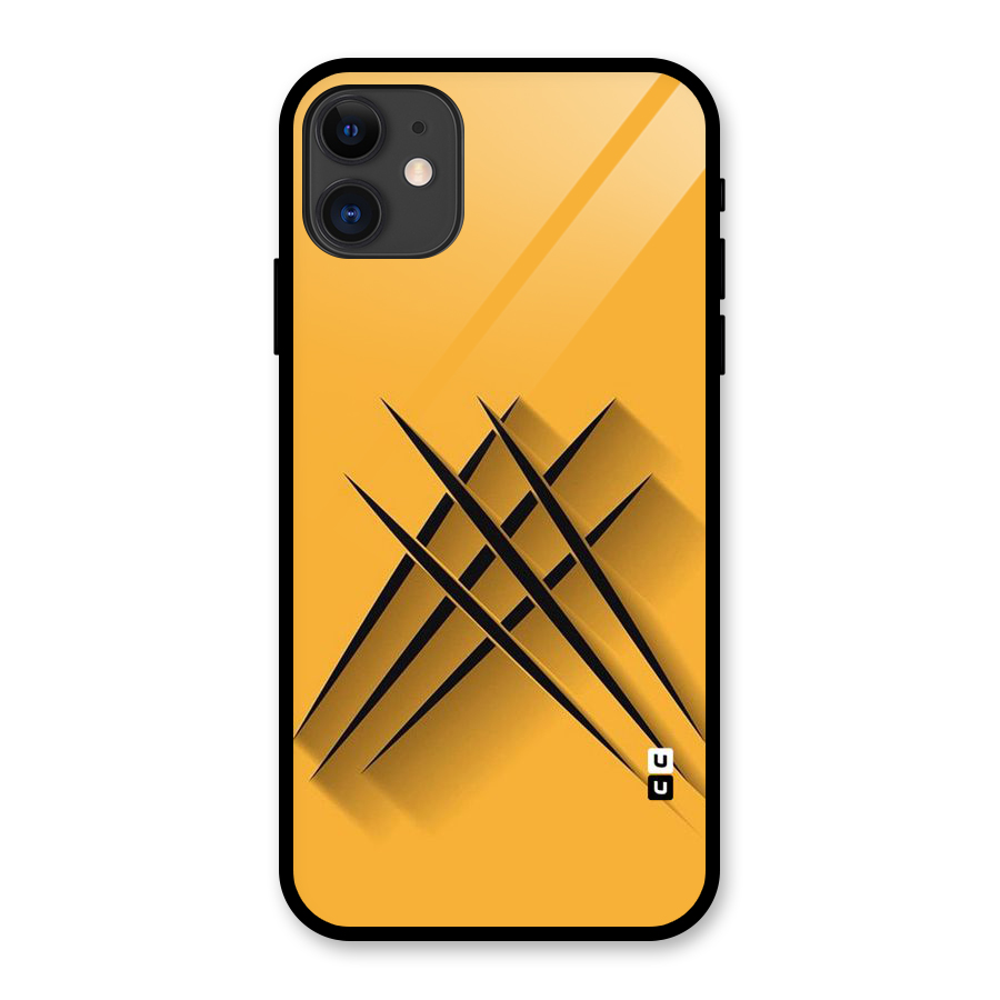 Black Paws Glass Back Case for iPhone 11