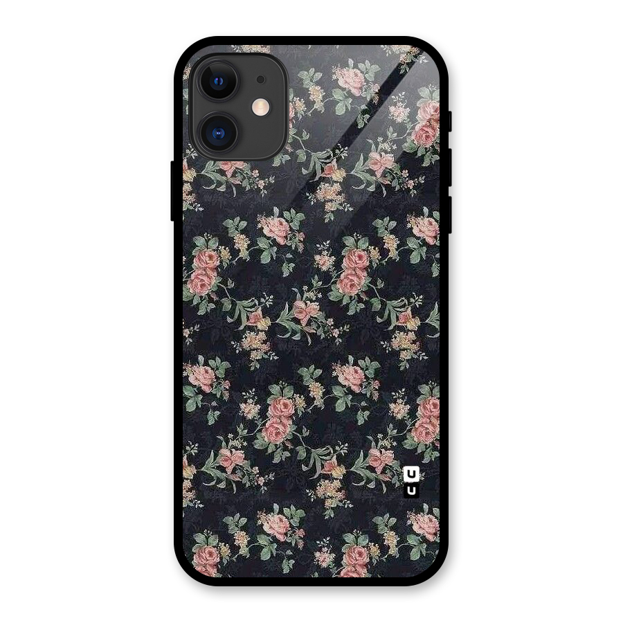 Bloom Black Glass Back Case for iPhone 11