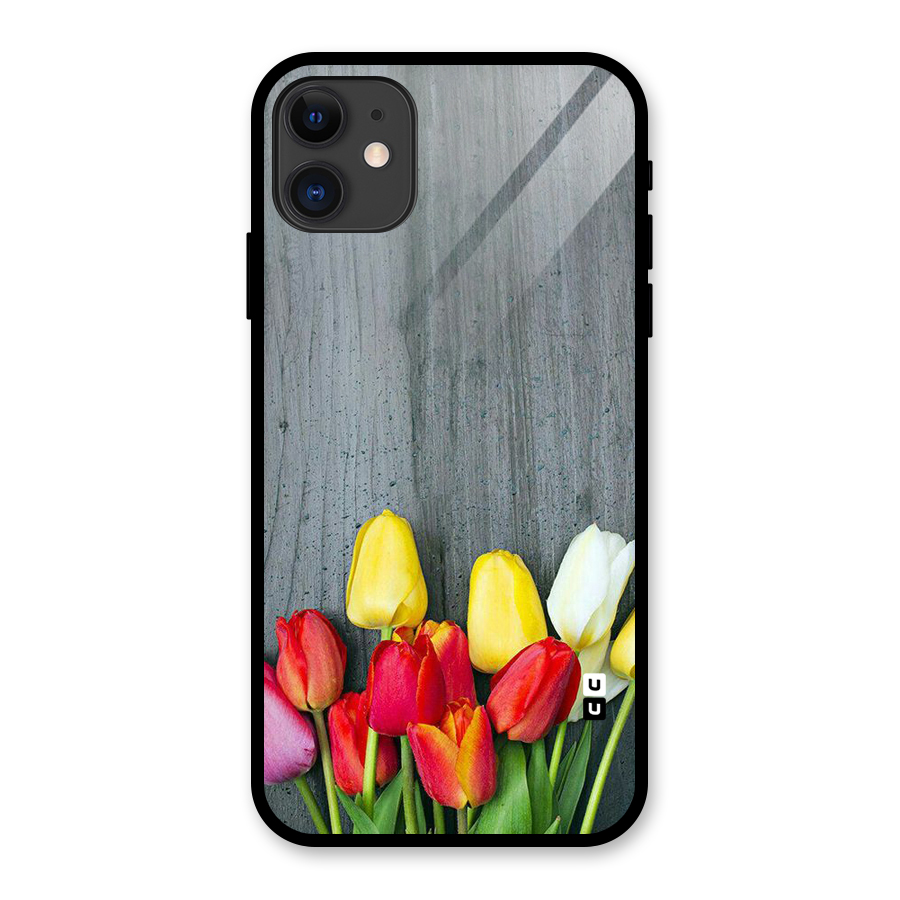 Bloom Grey Glass Back Case for iPhone 11