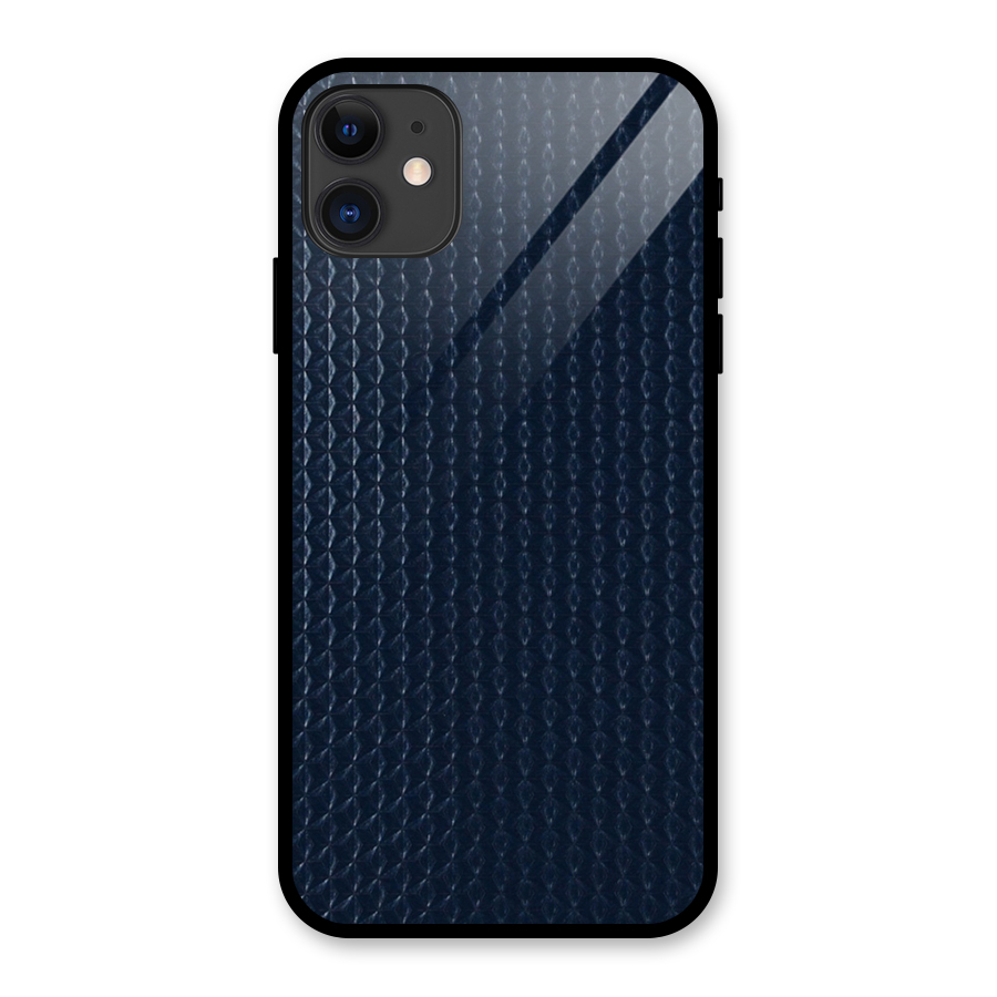 Blue-Pattern Glass Back Case for iPhone 11