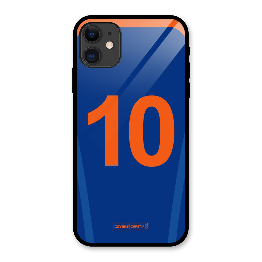 Blue Jersey Glass Back Case for iPhone 11