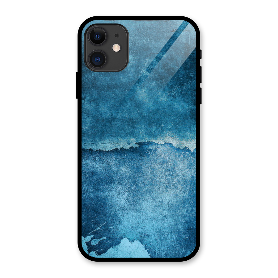Blue Paint Wall Glass Back Case for iPhone 11