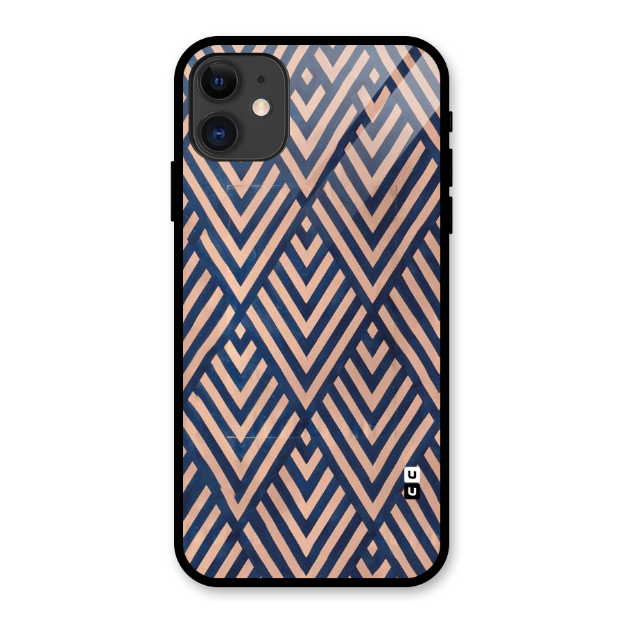 Blue Peach Glass Back Case for iPhone 11