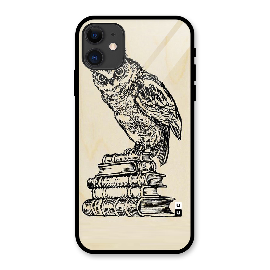 Book Owl Glass Back Case for iPhone 11