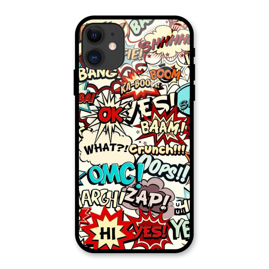 Boom Zap Glass Back Case for iPhone 11