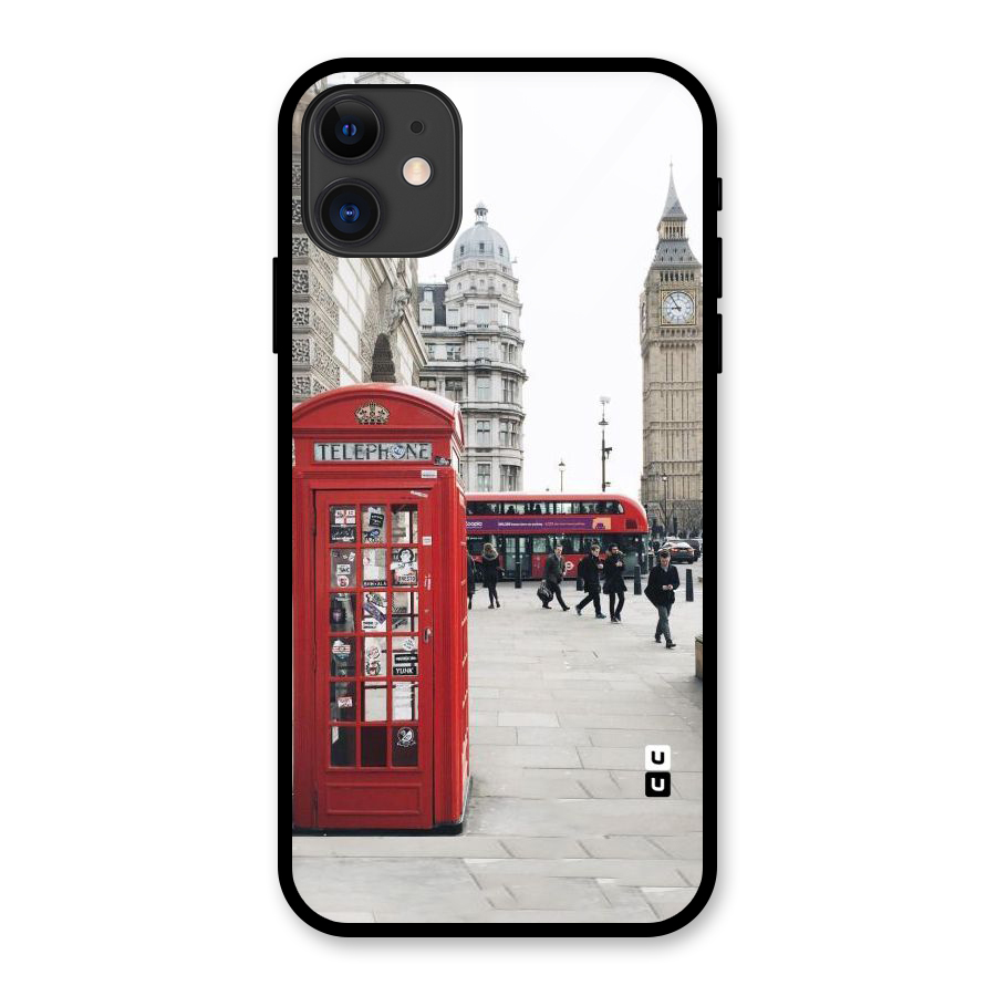 Booth In Red Glass Back Case for iPhone 11