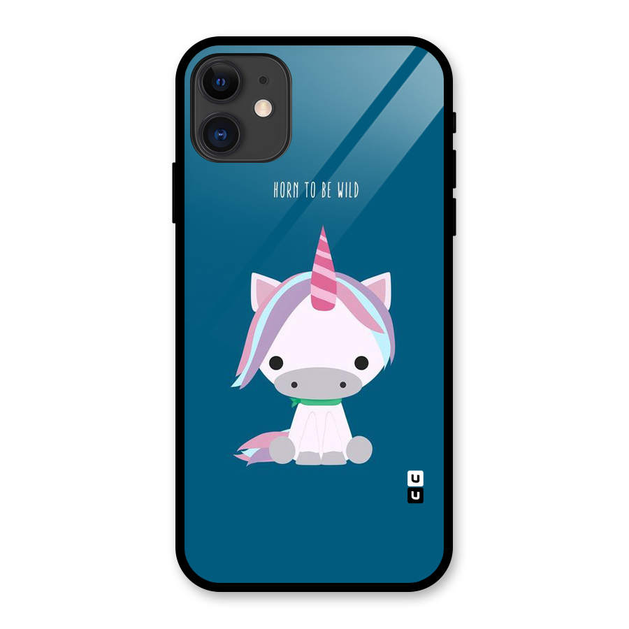Born Wild Unicorn Glass Back Case for iPhone 11