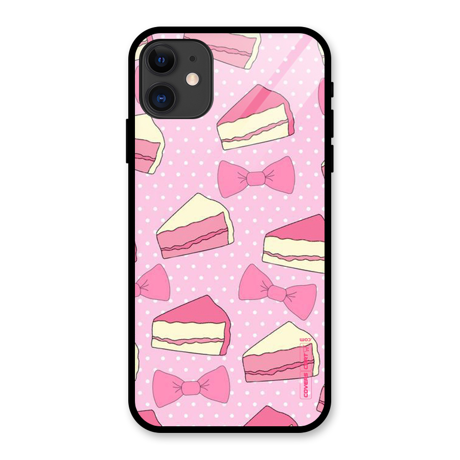 Bow Cake Glass Back Case for iPhone 11