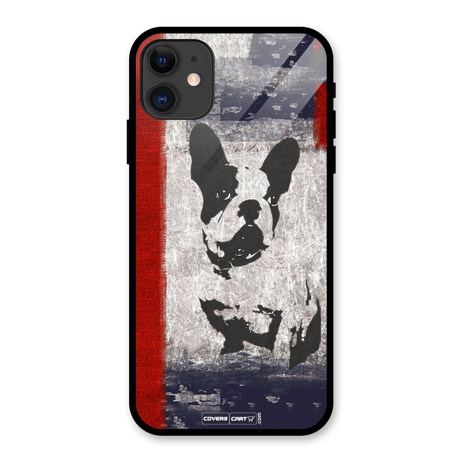 Bull Dog Glass Back Case for iPhone 11