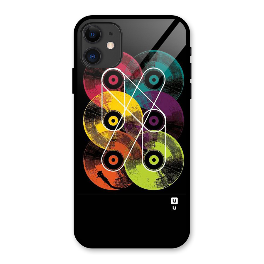 CD Tapes Glass Back Case for iPhone 11