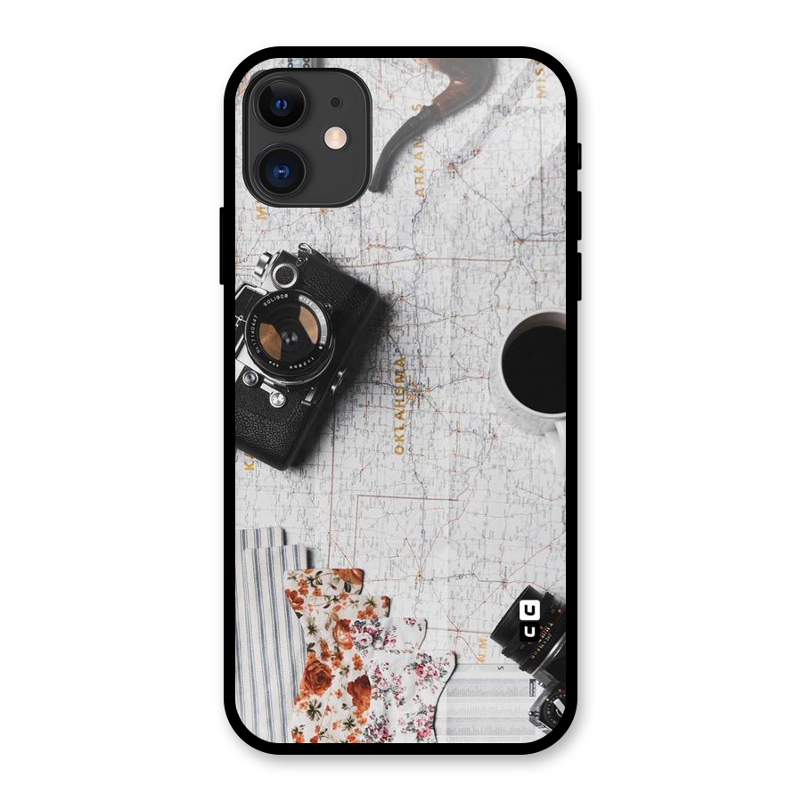 Camera Smoky Pipe Glass Back Case for iPhone 11