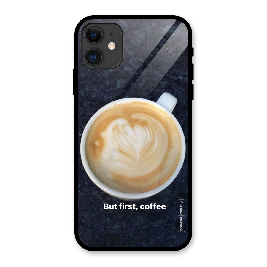 Cappuccino Coffee Glass Back Case for iPhone 11