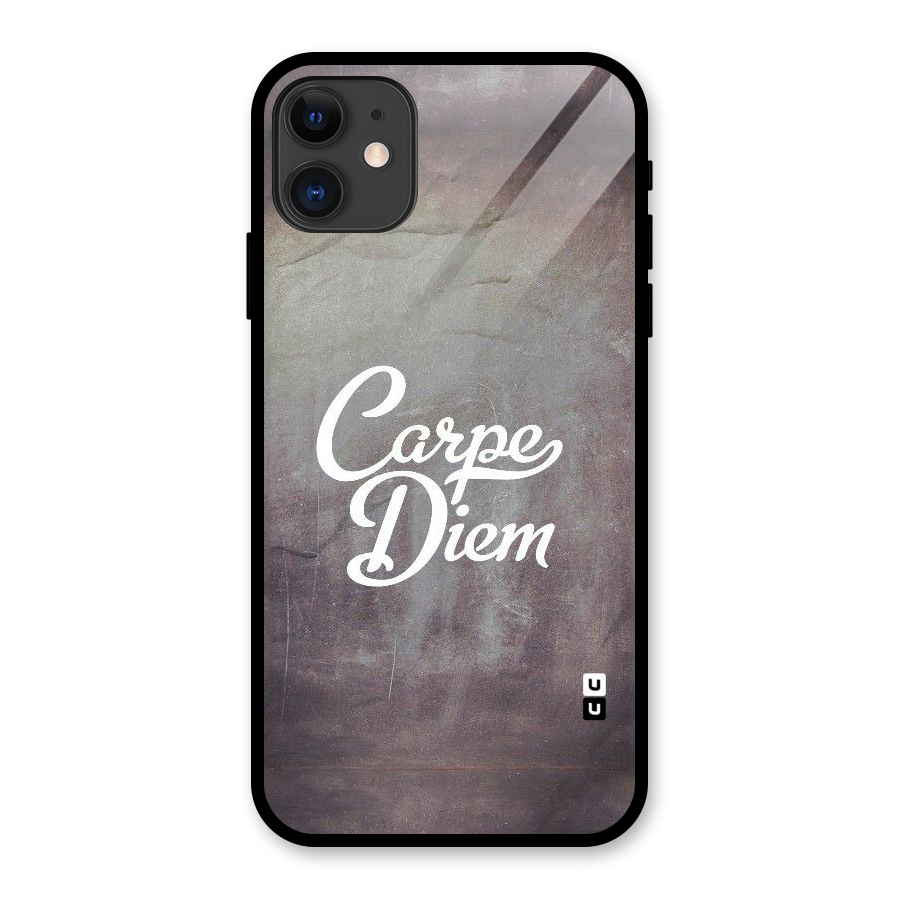 Carpe Diem Rugged Glass Back Case for iPhone 11