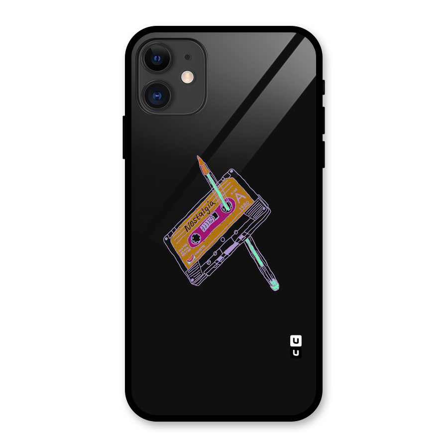 Casette Nostalgia Glass Back Case for iPhone 11