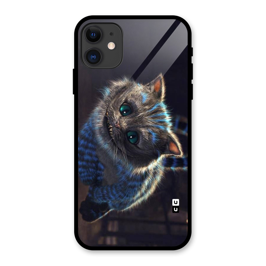Cat Smile Glass Back Case for iPhone 11