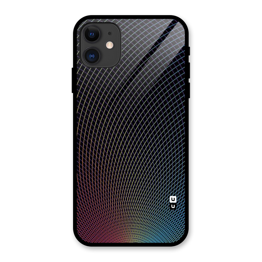 Check Swirls Glass Back Case for iPhone 11