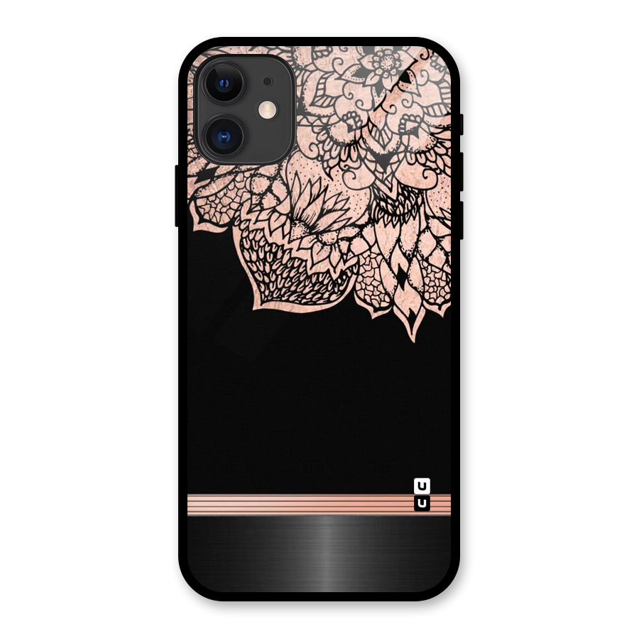 Classic Black Sleak Design Glass Back Case for iPhone 11