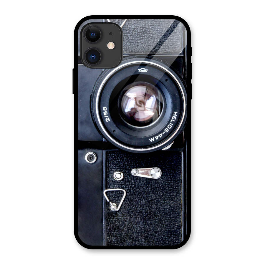 Classic Camera Glass Back Case for iPhone 11