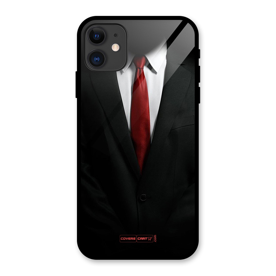 Classic Suit Glass Back Case for iPhone 11
