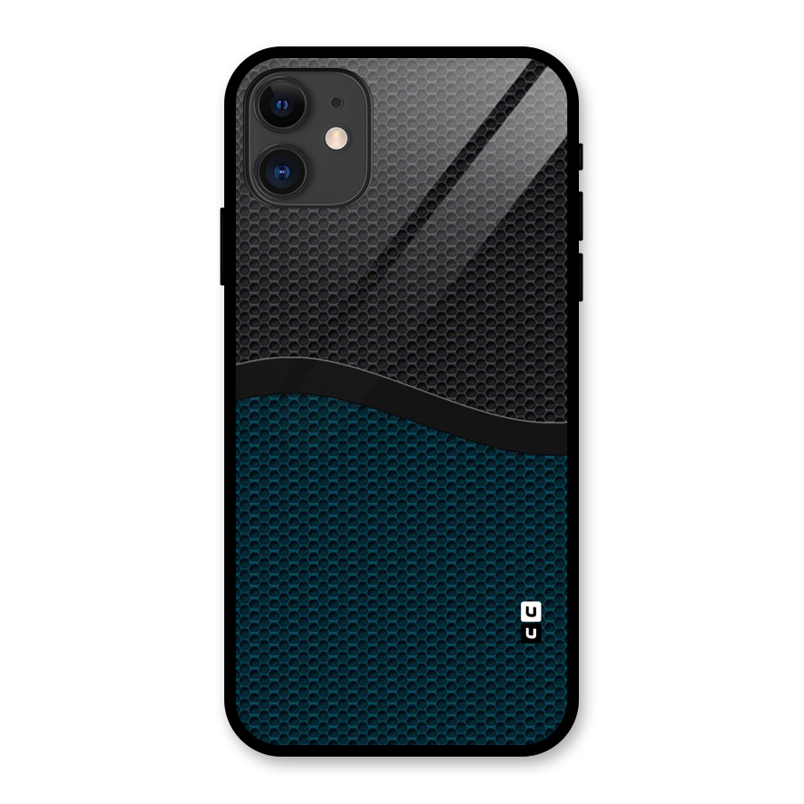 Classy Rugged Bicolor Glass Back Case for iPhone 11