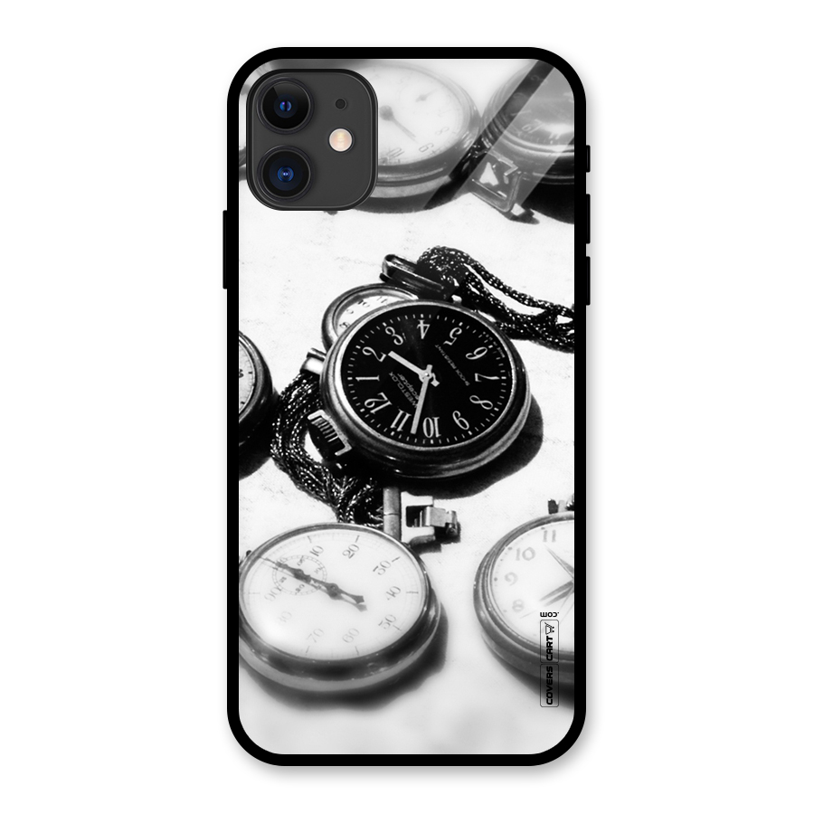 Clock Collection Glass Back Case for iPhone 11