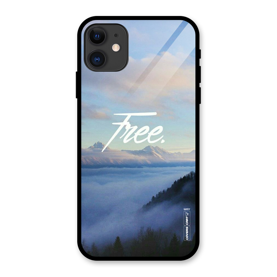 Cloudy Free Glass Back Case for iPhone 11