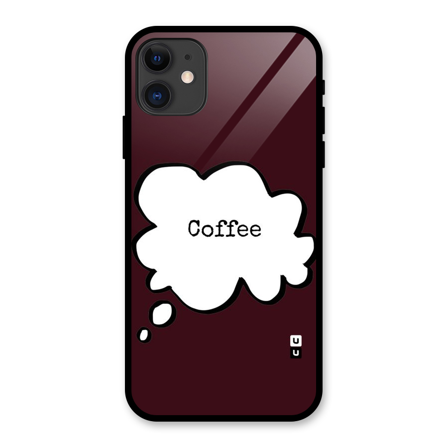 Coffee Bubble Glass Back Case for iPhone 11