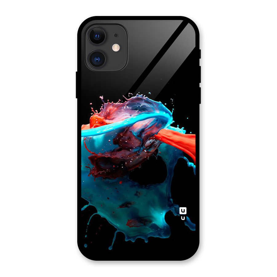Colour War Glass Back Case for iPhone 11