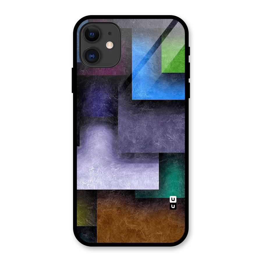 Concrete Squares Glass Back Case for iPhone 11