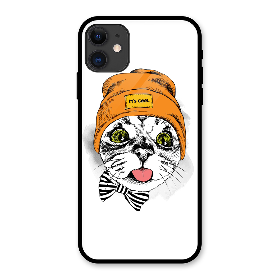 Cool cat Glass Back Case for iPhone 11