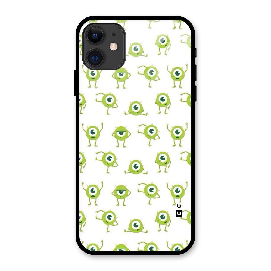 Crazy Green Maniac Glass Back Case for iPhone 11