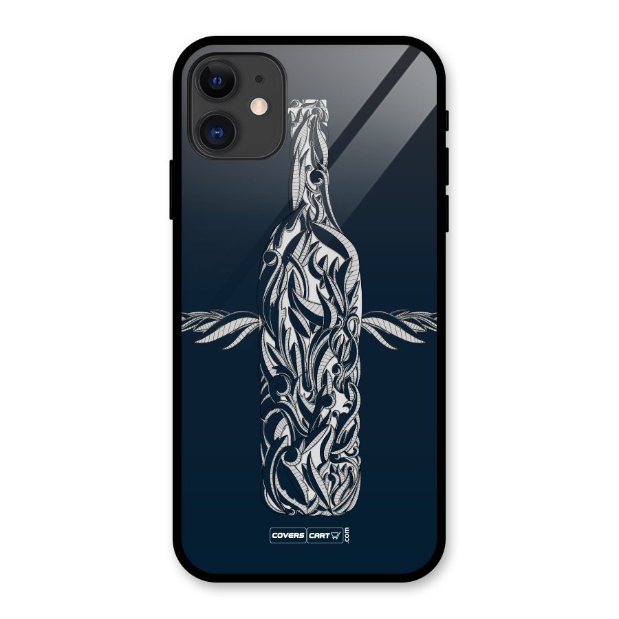 Creative Bottle Glass Back Case for iPhone 11