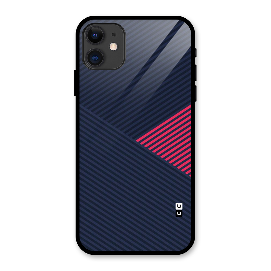 Criscros Stripes Glass Back Case for iPhone 11