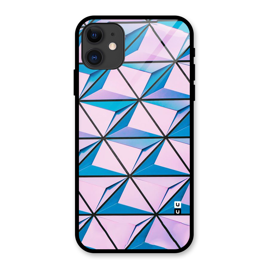 Crystal Abstract Glass Back Case for iPhone 11