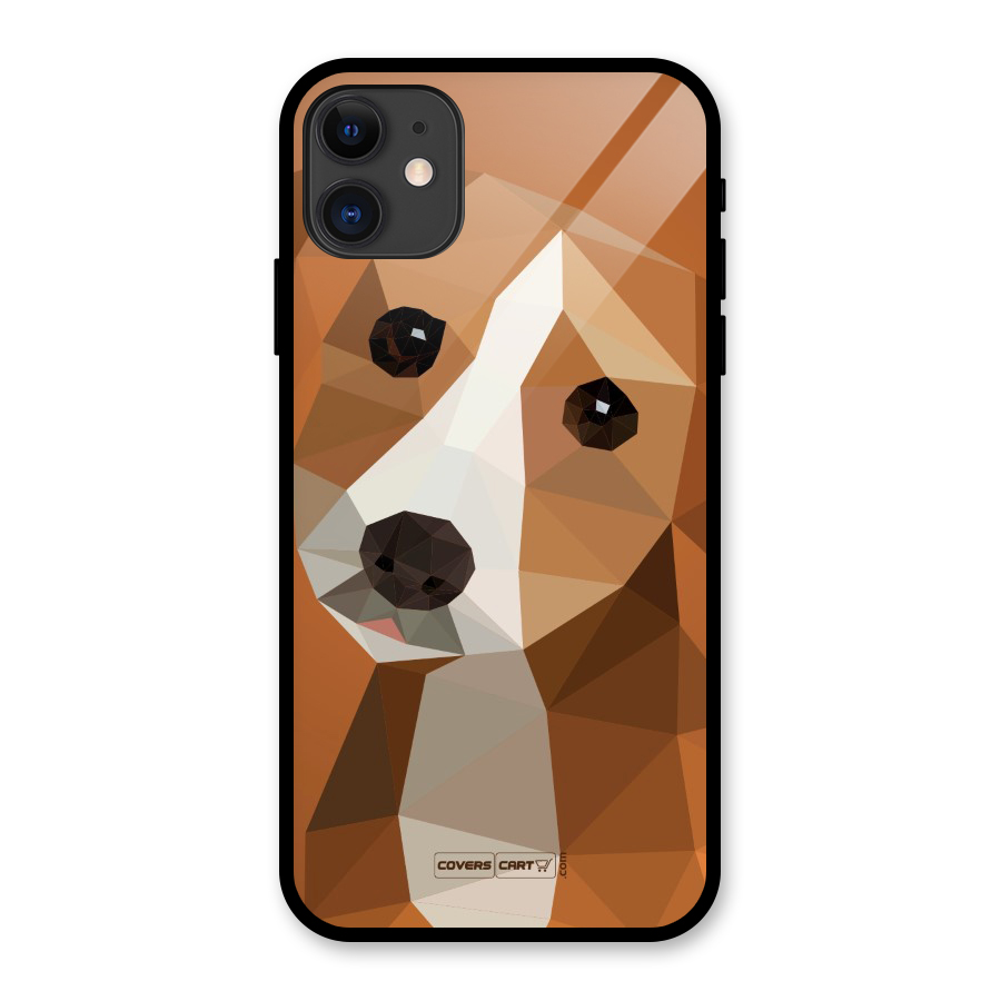 Cute Dog Glass Back Case for iPhone 11