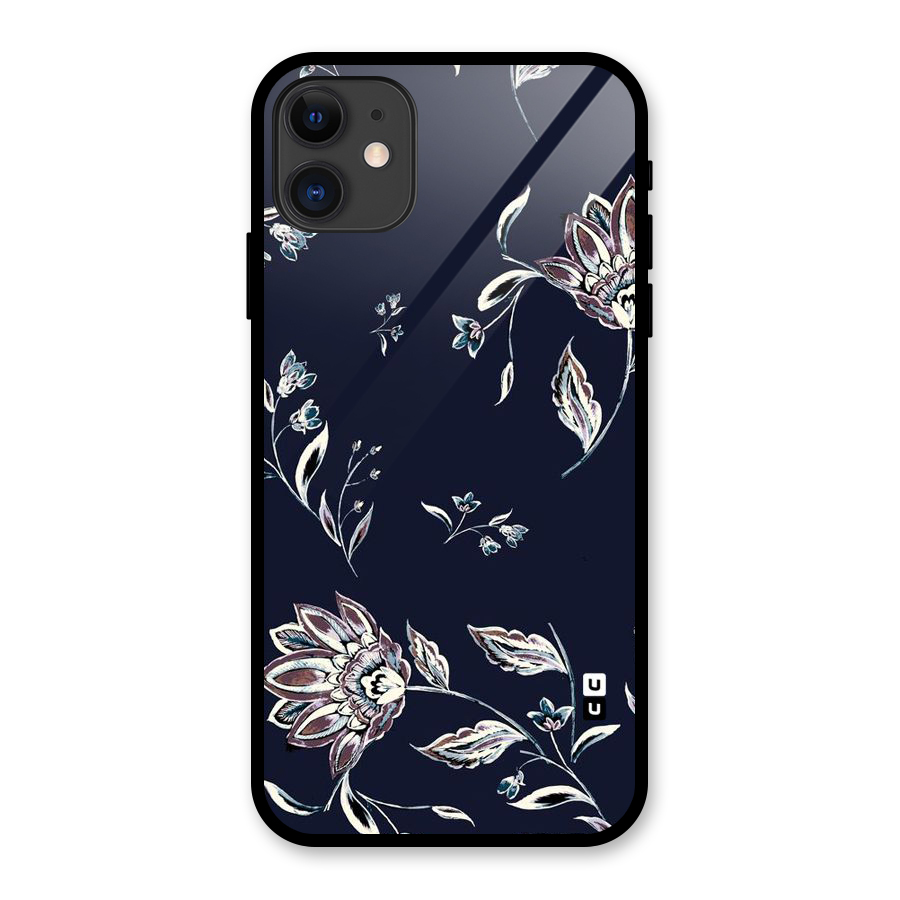 Cute Petals Glass Back Case for iPhone 11