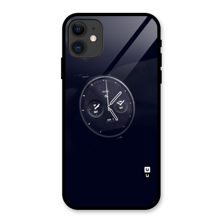 Dark Watch Glass Back Case for iPhone 11