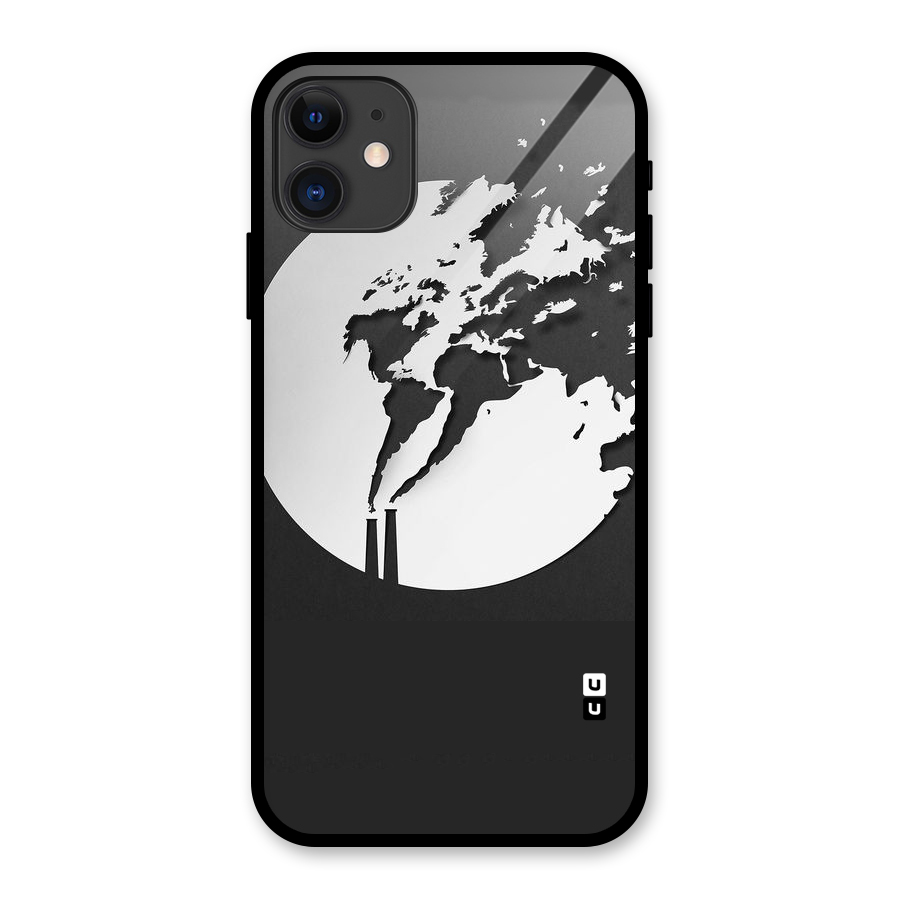 Disorted Design Black Glass Back Case for iPhone 11