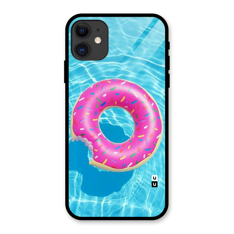 Donut Swim Glass Back Case for iPhone 11