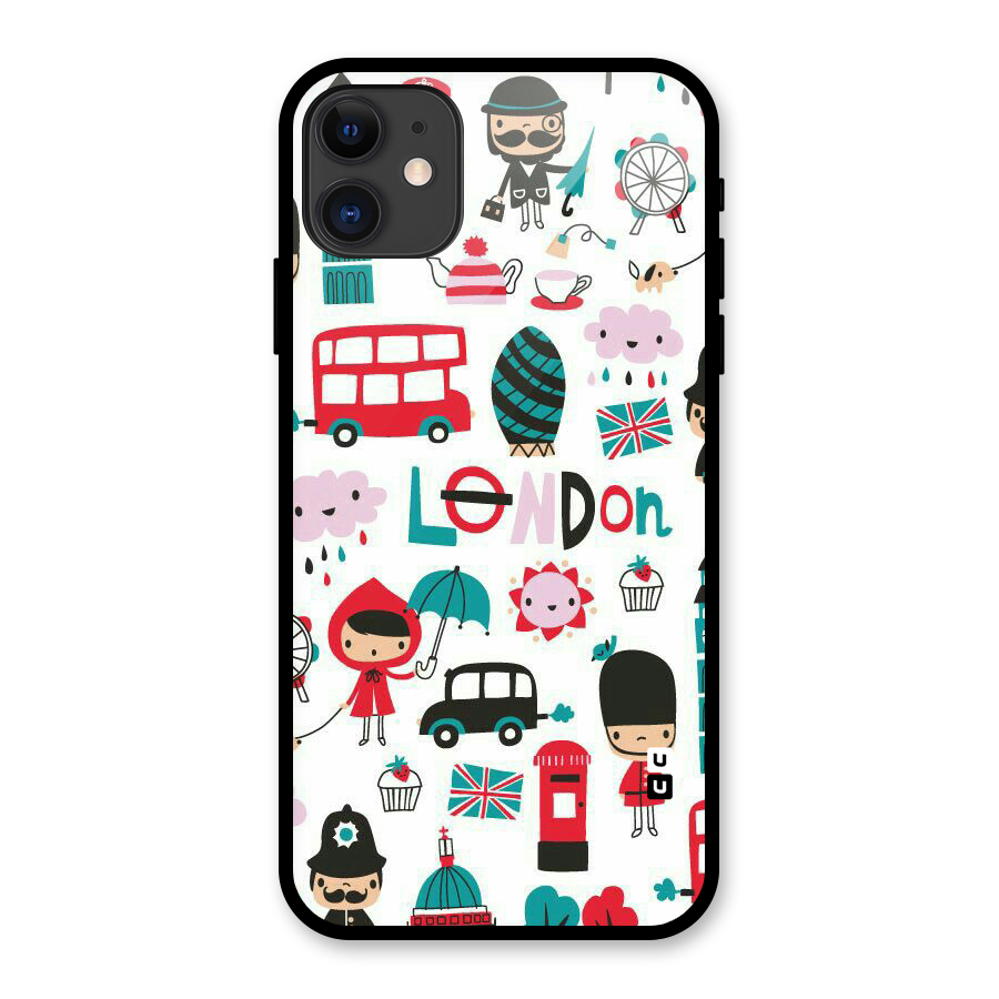 Double Decker Glass Back Case for iPhone 11