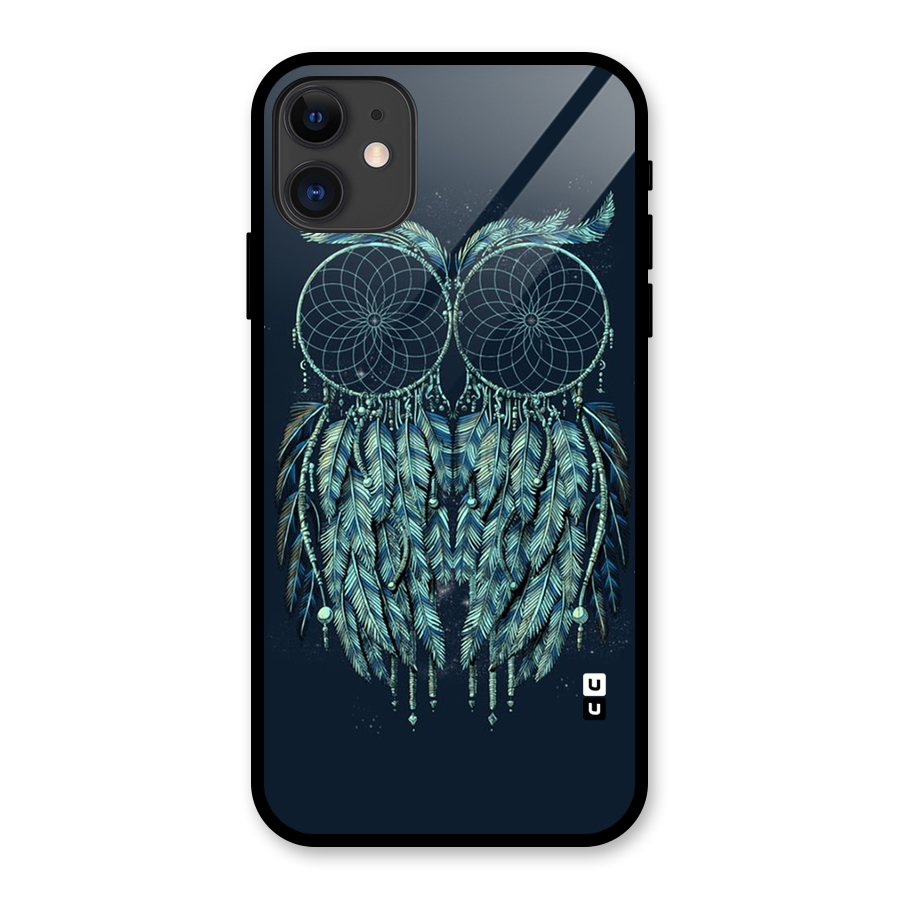 Dreamy Owl Catcher Glass Back Case for iPhone 11