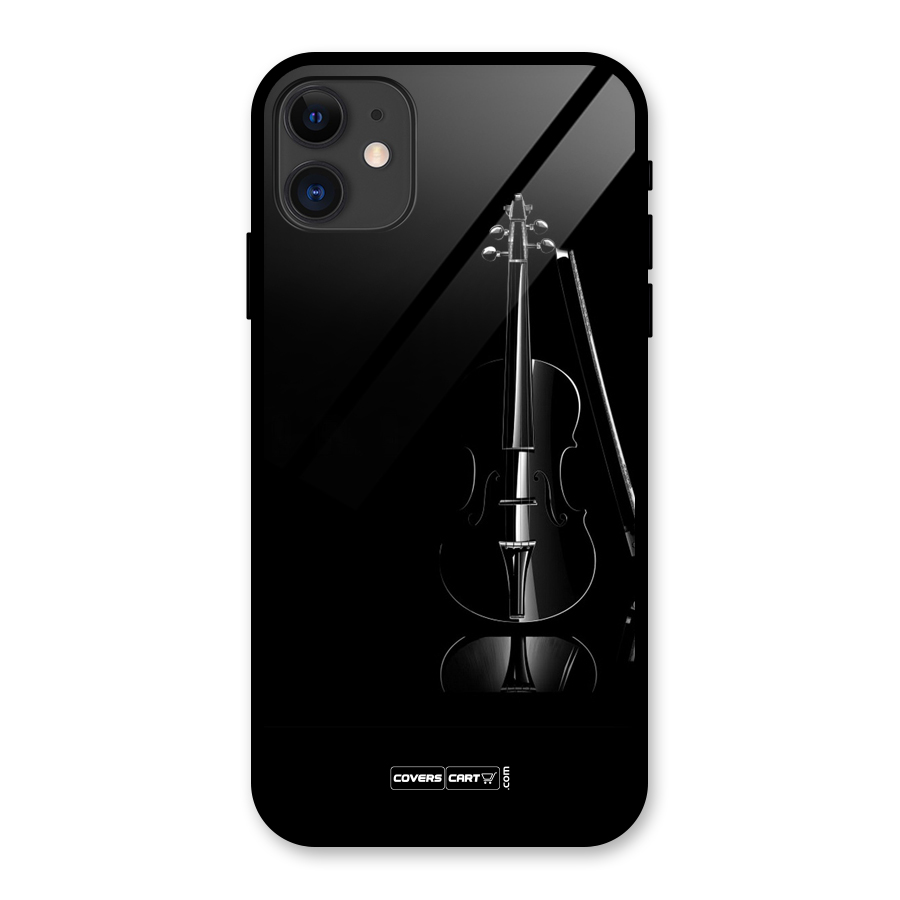 Elegant Violin Glass Back Case for iPhone 11