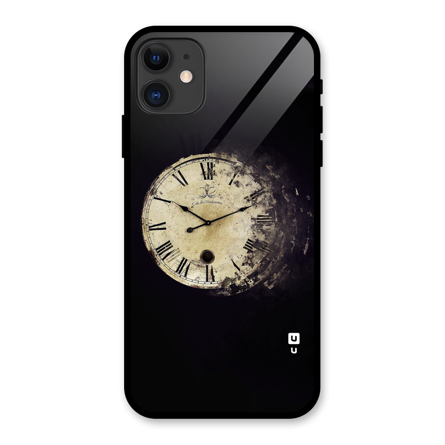 Fading Clock Glass Back Case for iPhone 11