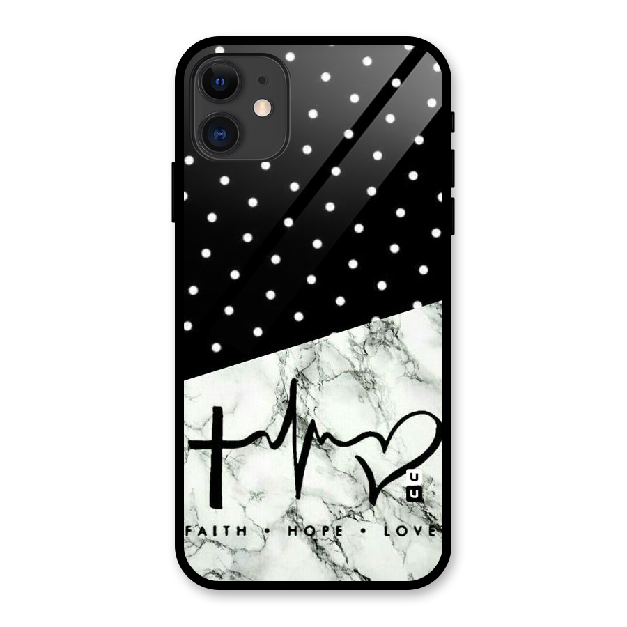 Faith Love Glass Back Case for iPhone 11