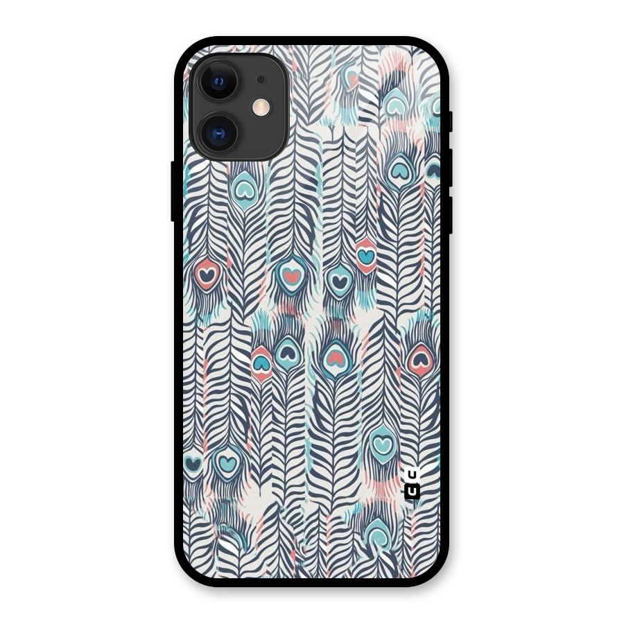 Feather Art Glass Back Case for iPhone 11