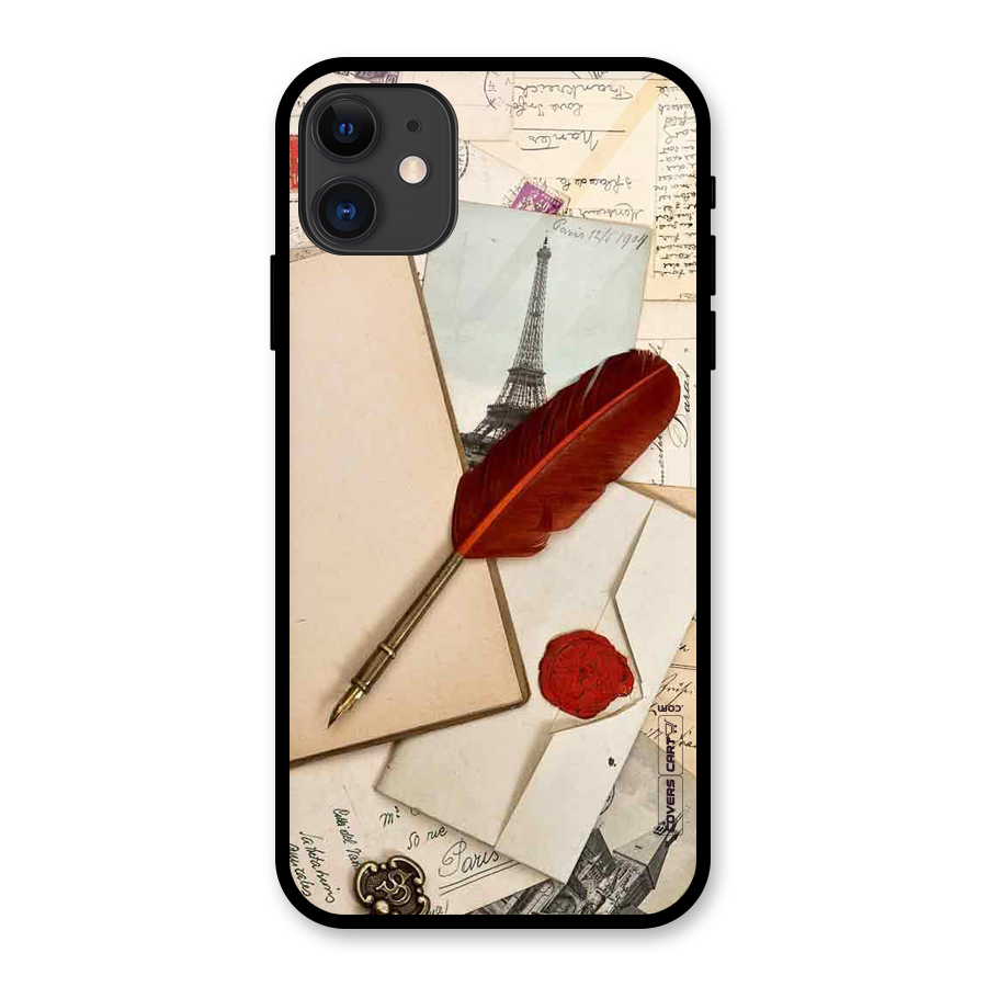 Feather Beauty Glass Back Case for iPhone 11