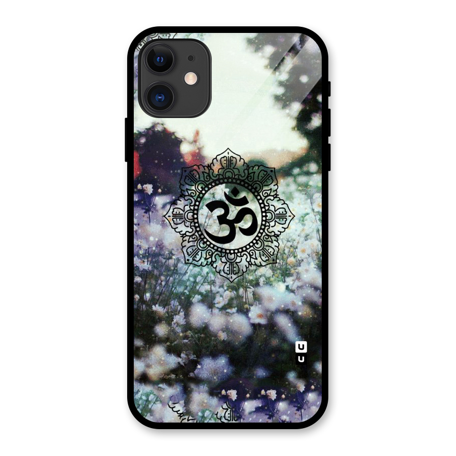 Floral Pray Glass Back Case for iPhone 11