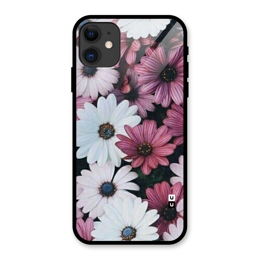 Floral Shades Pink Glass Back Case for iPhone 11